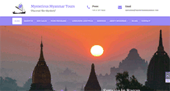 Desktop Screenshot of mysteriousmyanmar.com