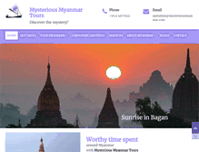 Tablet Screenshot of mysteriousmyanmar.com